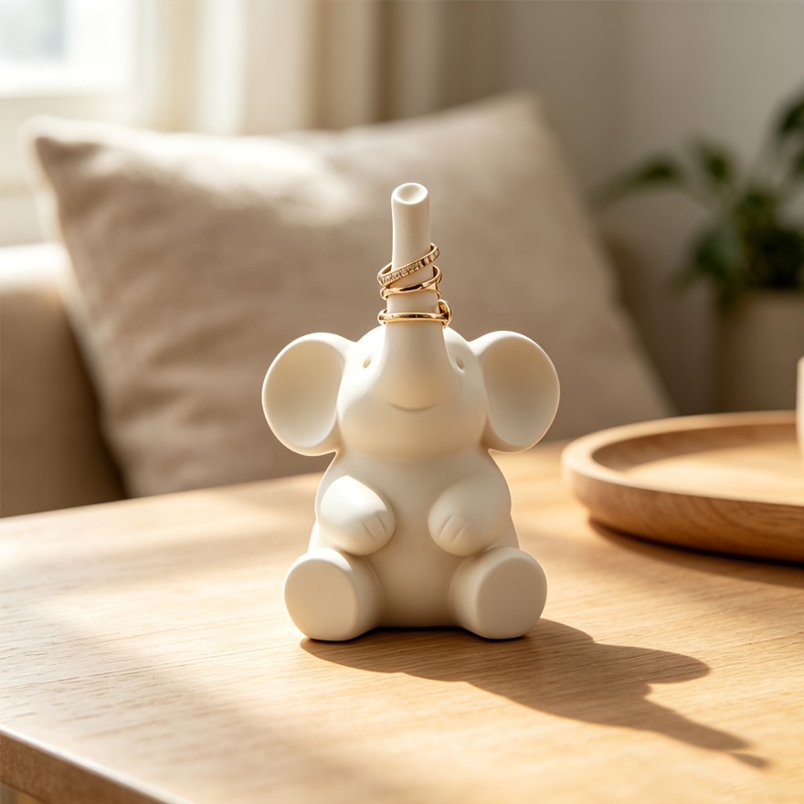 Cute Elephant Jewelry Stand for Organizing Accessories
